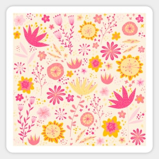 High Summer Flowers Sticker